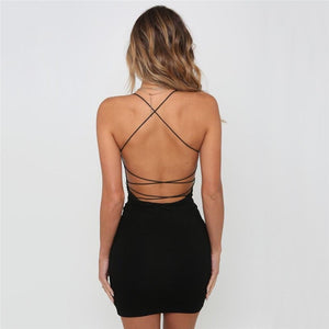 Backless Mini Dress