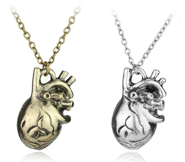 Anatomy Heart Necklace