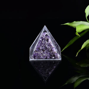 Natural Quartz Energy Pyramid