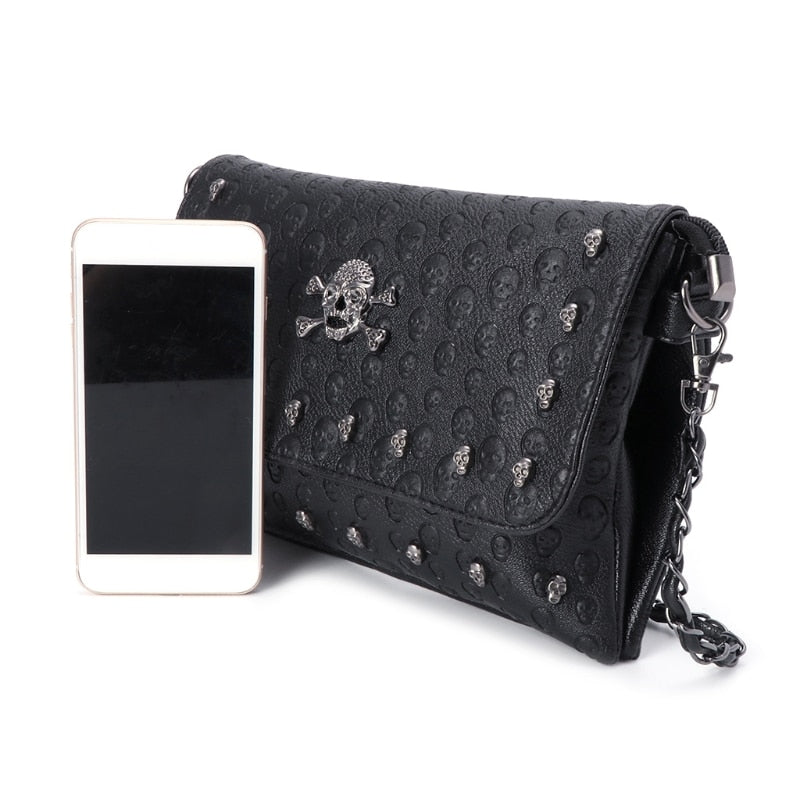 Skulls Embroidered Bag