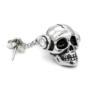 Skull Head on Headphones Earrings