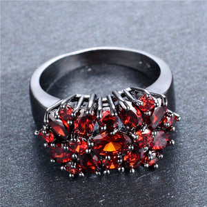 Zircon Flower Shaped Ring