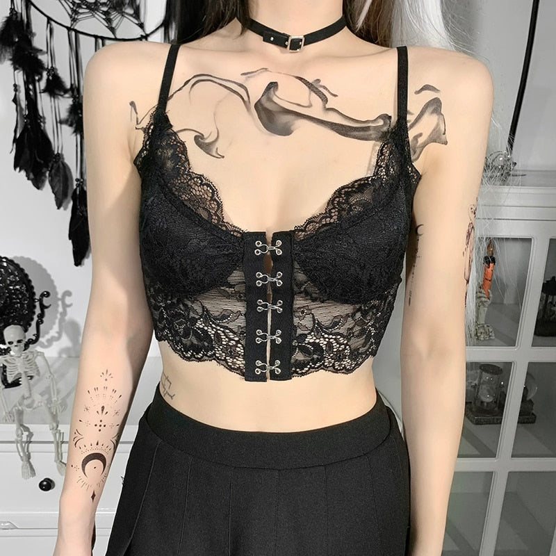 Lace All-Over Crop Top