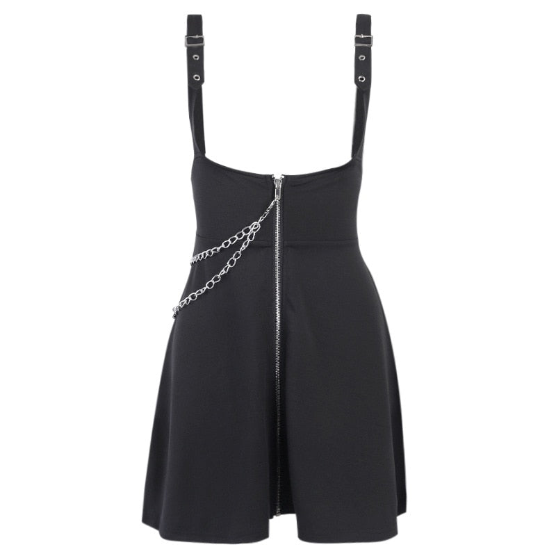 High waisted Suspender Skirt