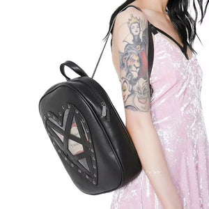 Black Heart Shaped Bag