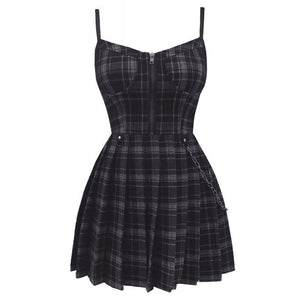 Pleated Mini Dress