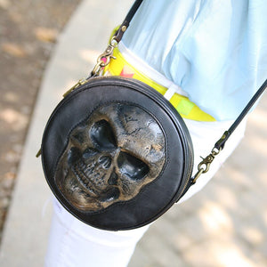 Skull Round Shaped Bag