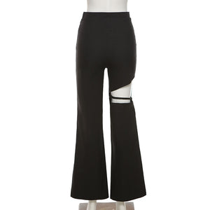 Cut Out Flared Pants