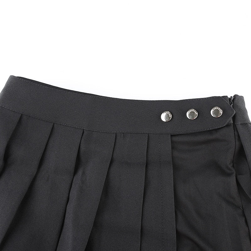 Rivet Design Mini Skirt