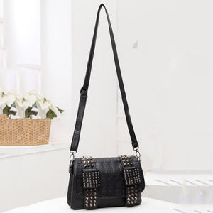 Skulls and Rivets Shoulder Bag