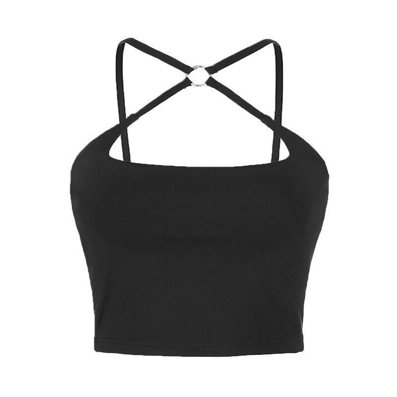 Cordelia Cross Choker Top