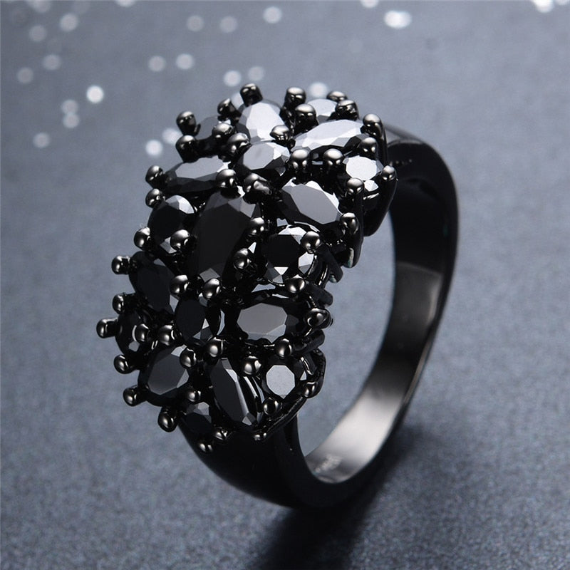 Zircon Flower Shaped Ring