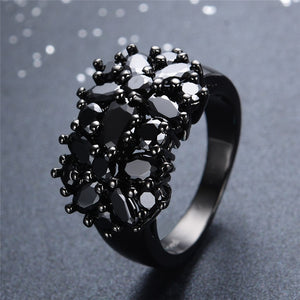 Zircon Flower Shaped Ring