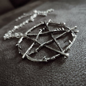 Pentagram In A Circle Necklace