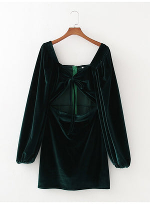 Witch Lenore Velvet Mini Dress