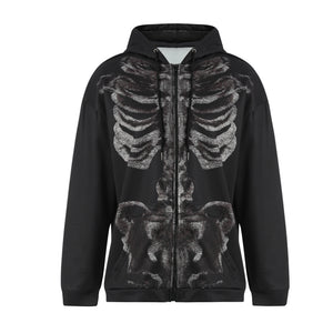 Skeleton Print Jacket