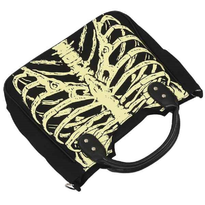 Skeleton Print Handbag