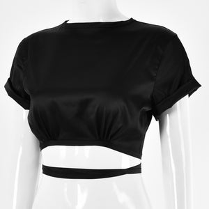 Witch Romilda Satin Crop Top