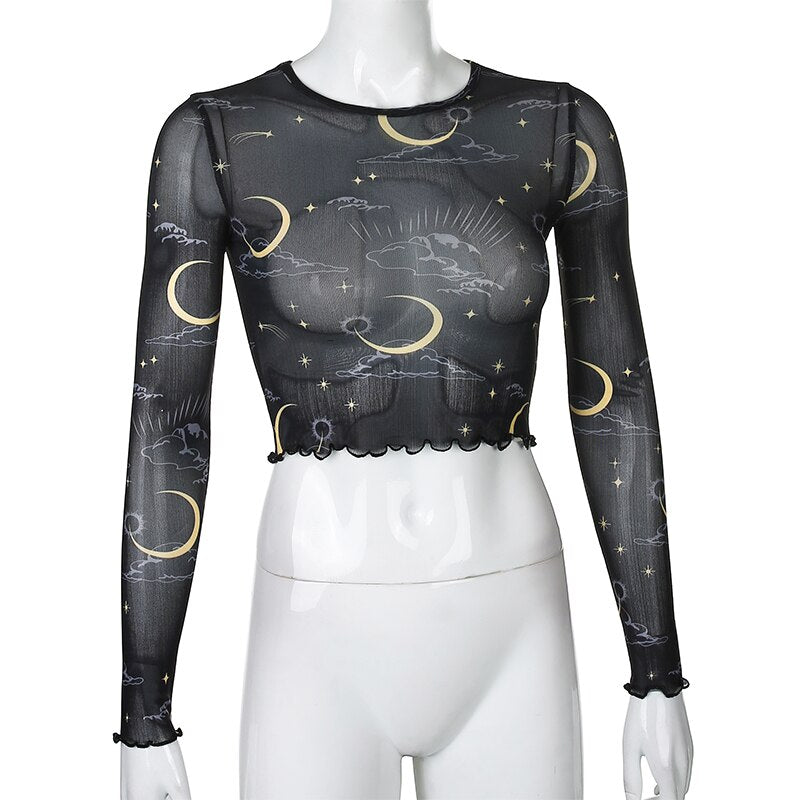 Night Sky Print T-Shirt