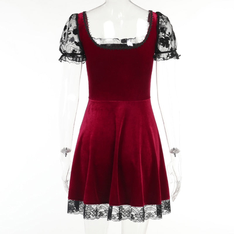 Witch Corbin Mini Dress in Red