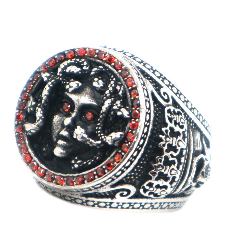 Medusa With Red Eyes Ring