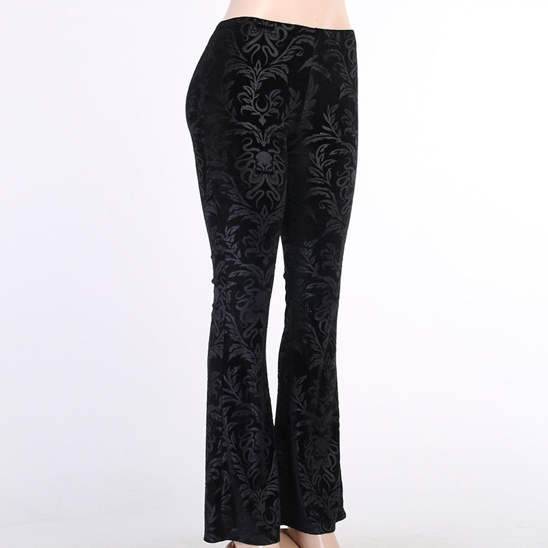 Floral Velvet Pants