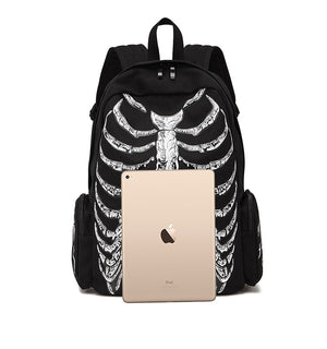 Skeleton Print Backpack