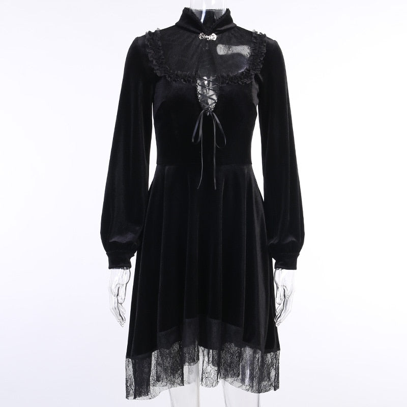 Witch Mortiana Velvet Dress