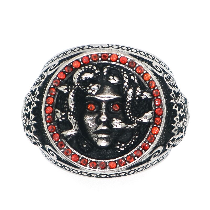 Medusa With Red Eyes Ring