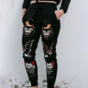 Dracula Print Harem Pants