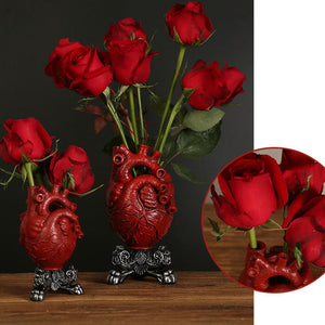 Red Red Heart Vase