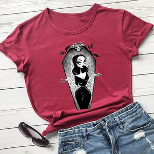 Vampira Print T-Shirt