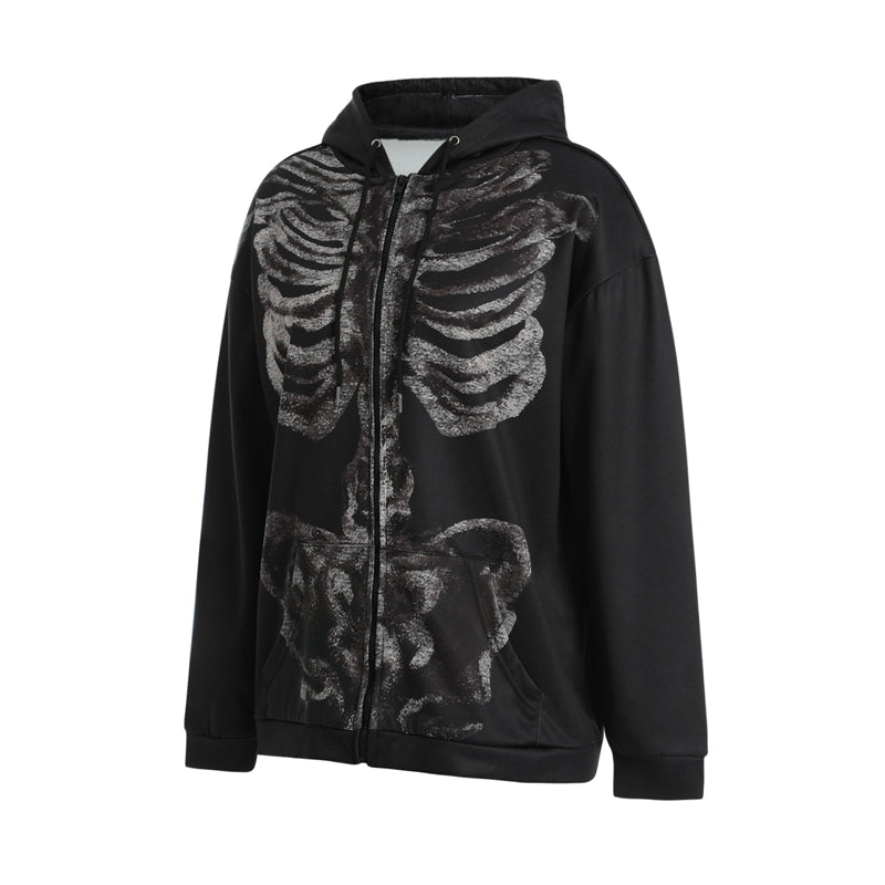 Skeleton Print Jacket