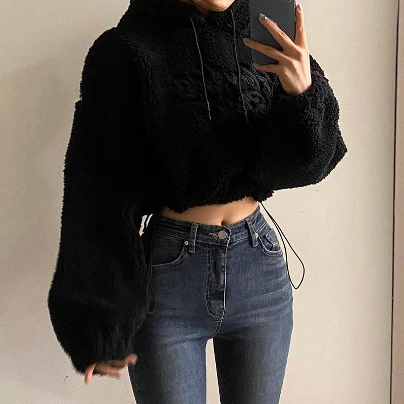 Bomber Cropped Hoodie