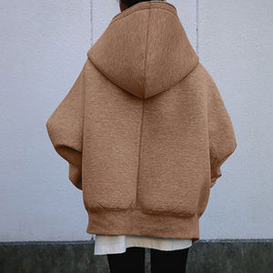 Plain Design Oversized Jacket