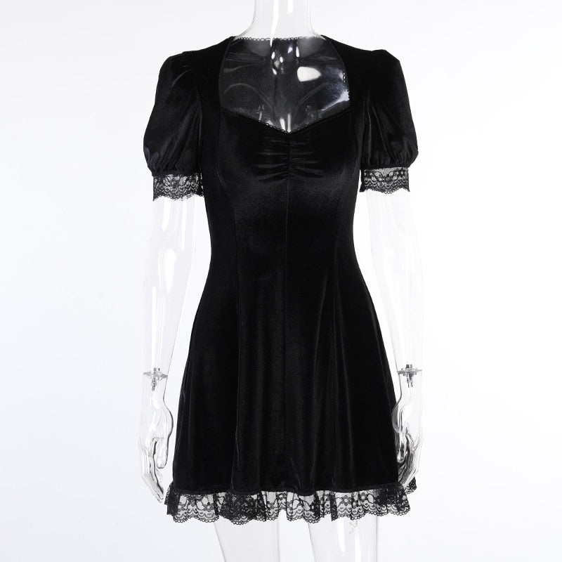 Witch Rhiamon Lace Mini Dress