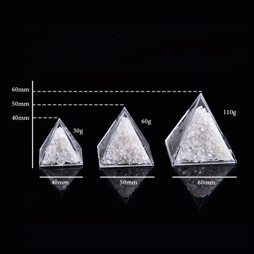 Natural Quartz Energy Pyramid