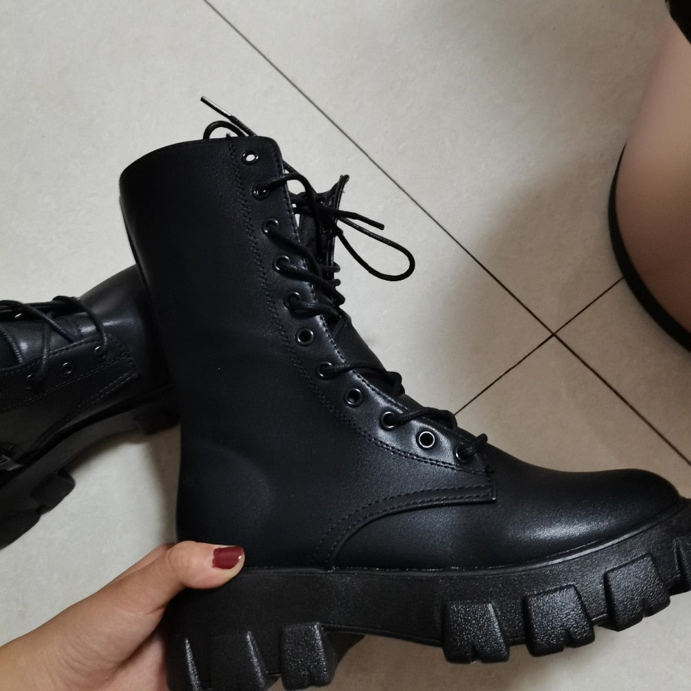 Witch Charon Lace Up Boots