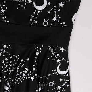 Moon and Constellation Midi Dress