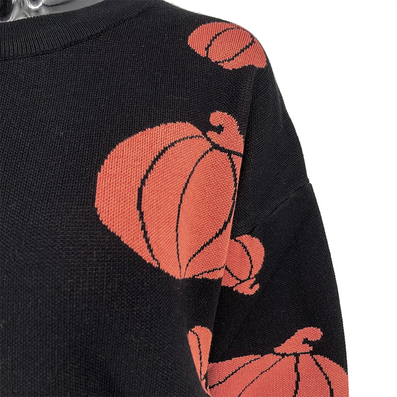 Pumpkins All Over Print Sweater