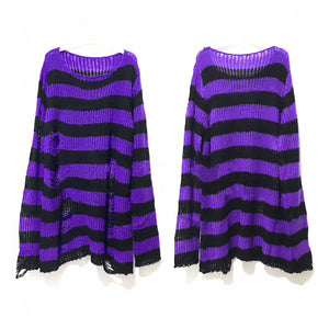 Witch Amanda Striped Loose Sweater(10 colors)