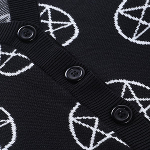 Pentagram Pattern Cardigan