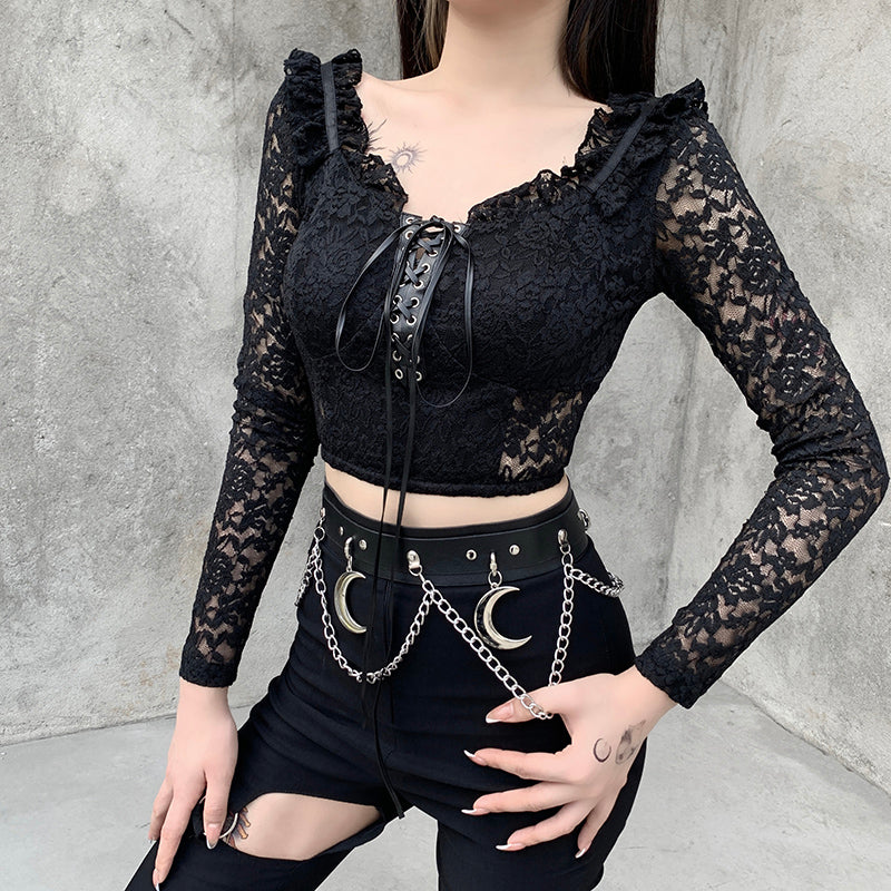 Witch Sybil Cropped Blouse