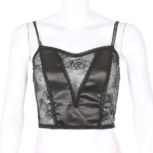 Black Transparent Bustier