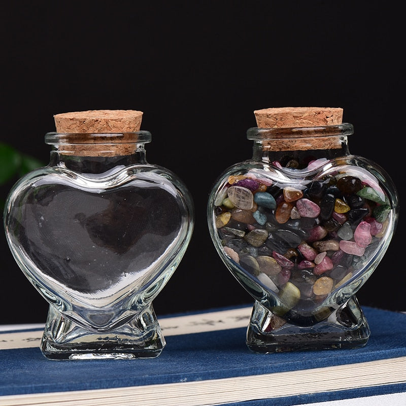 Crystal Gravel In Heart Shaped Bottle