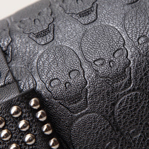 Skulls and Rivets Shoulder Bag