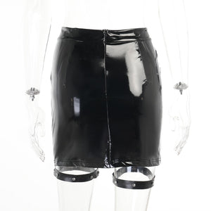 Vinyl Mini Skirt