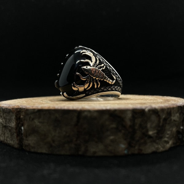 Scorpion Ring in Black