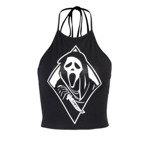 Scream Figure Halter Neck Top