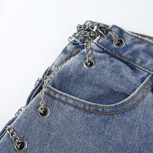 Witch Bellona Chain Design Jeans